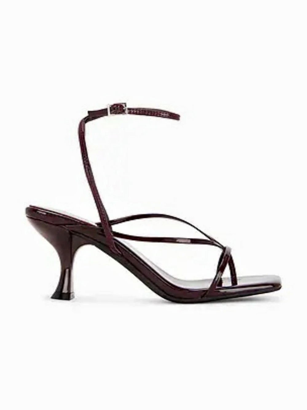Jeffrey Campbell Fluxx Sandal Wine Patent Heels Size 8